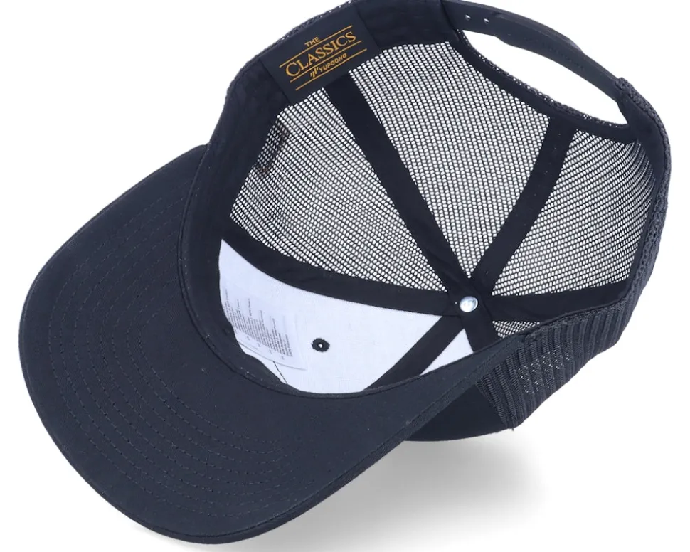 Casual Logo Patch Black Trucker - Bearded Man