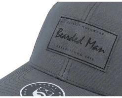Casual Logo Patch Charcoal Trucker - Bearded Man