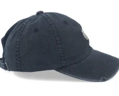 Cat Cigar Ripped Black Dad Cap - Abducted