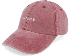 Cat Mom Vintage Washed Red Dad Cap - Iconic