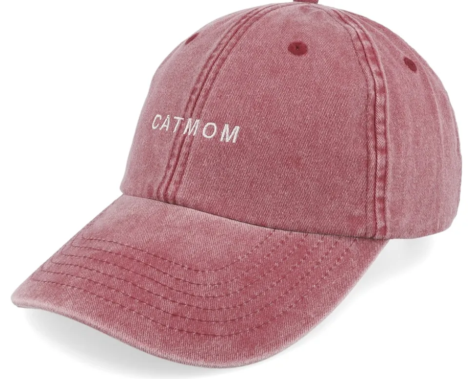 Cat Mom Vintage Washed Red Dad Cap - Iconic