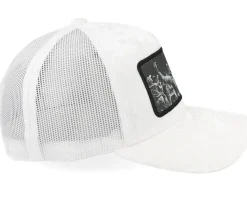 Celebrating Racing Victory Velvet White A-Frame Trucker - Calza Pennello