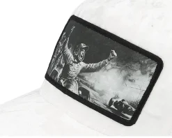Celebrating Racing Victory Velvet White A-Frame Trucker - Calza Pennello