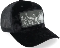 Celebrating Racing Victory Velvet Black A-Frame Trucker - Calza Pennello