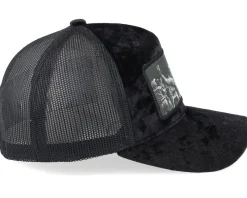 Celebrating Racing Victory Velvet Black A-Frame Trucker - Calza Pennello