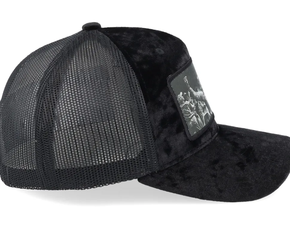 Celebrating Racing Victory Velvet Black A-Frame Trucker - Calza Pennello