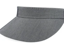 Chambray Fabric Charcoal Visor - Seeberger