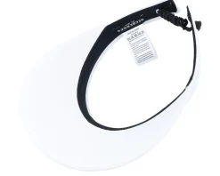 Chambray Fabric Clip-on White Sun Visor - Seeberger