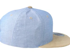 Chambray Suede Blue/Beige Snapback - Yupoong