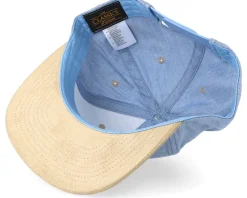 Chambray Suede Blue/Beige Snapback - Yupoong