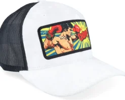 Champ Boxer Pop Art Velvet White/Black A-Frame Trucker - Calza Pennello