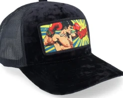 Champ Boxer Pop Art Velvet Black A-Frame Trucker - Calza Pennello