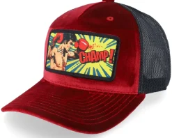 Champ Boxer Pop Art Velvet Black A-Frame Trucker - Calza Pennello