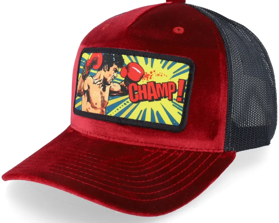 Champ Boxer Pop Art Velvet Black A-Frame Trucker - Calza Pennello