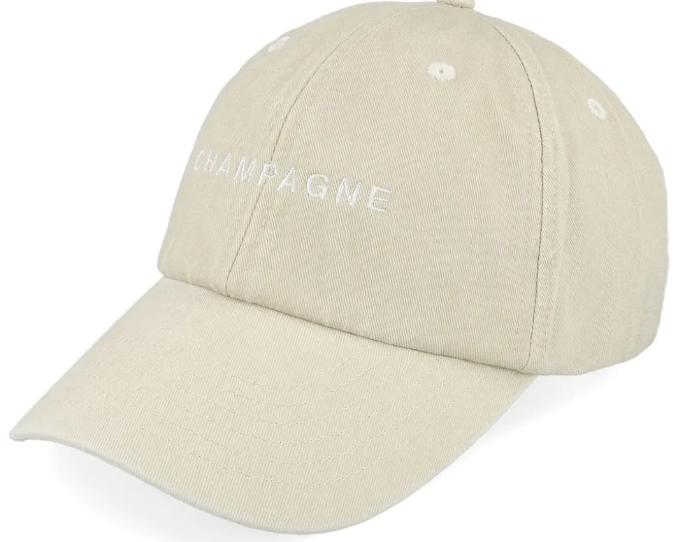 Champagne Vintage Washed Sand Dad Cap - Iconic