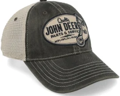 Chan & Mesh Grey/Beige Dad Cap Trucker - John Deere