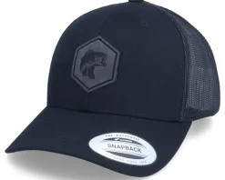 Charcoal Bass Fish Patch Black Trucker - Skillfish