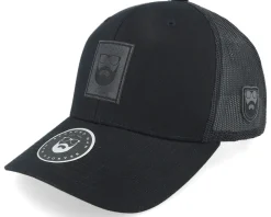 Charcoal Bm Logo Patch Black Trucker - Bearded Man