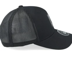 Charcoal Bm Logo Patch Black Trucker - Bearded Man