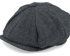 Charcoal Heringbone Heritage Bakerboy - Beechfield
