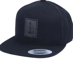 Charcoal Hookah Patch Black Snapback - Iconic