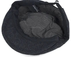 Charcoal Marl Melton Wool Ivy Cap Flat Cap - Beechfield