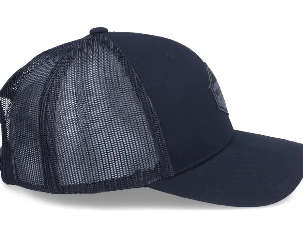 Charcoal Mountain Shape Patch Black Trucker - Wild Spirit
