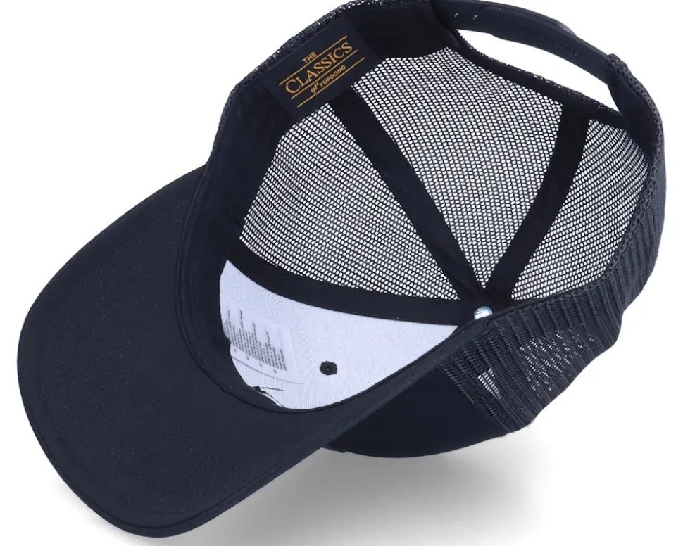 Charcoal Mountain Shape Patch Black Trucker - Wild Spirit