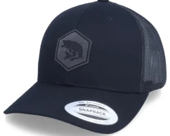 Charcoal Pike Fish Patch Black Trucker - Skillfish