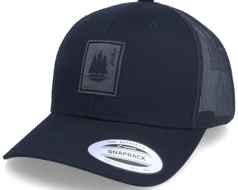 Charcoal Pine Patch Black Trucker - Wild Spirit