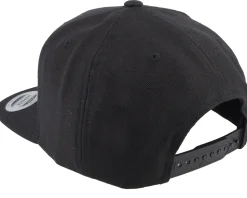 Charcoal Shield Peak Black Snapback - Wild Spirit