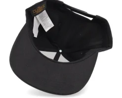 Charcoal Shield Peak Black Snapback - Wild Spirit