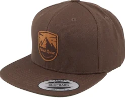 Charcoal Shield Peak Black Snapback - Wild Spirit
