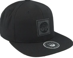 Charcoal Sunset Logo Patch Black Snapback - Bearded Man