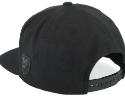 Charcoal Sunset Logo Patch Black Snapback - Bearded Man