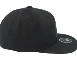 Charcoal Sunset Logo Patch Black Snapback - Bearded Man