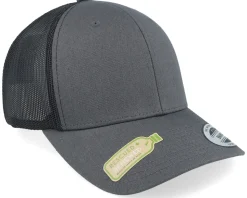 Charcoal/Black Classic Recycled Mesh Trucker - Yupoong