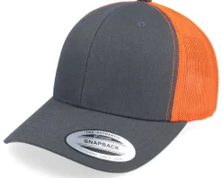Charcoal/Neon Orange Trucker - Yupoong