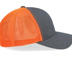Charcoal/Neon Orange Trucker - Yupoong
