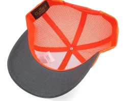 Charcoal/Neon Orange Trucker - Yupoong