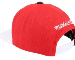 Charlotte Hornets Cardinal Red 2 Tone Scarlet/white Snapback - Mitchell & Ness