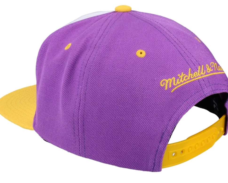 Charlotte Hornets Brotherhood Nba White/purple Snapback - Mitchell & Ness