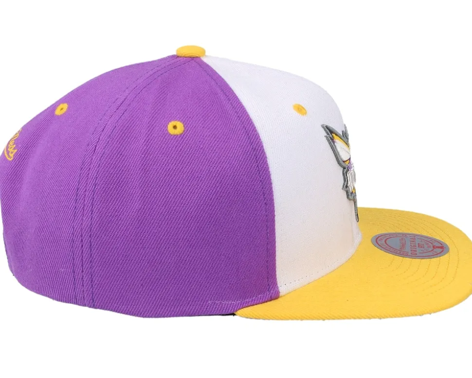 Charlotte Hornets Brotherhood Nba White/purple Snapback - Mitchell & Ness