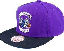 Charlotte Hornets Core Basic Purple/Black Snapback - Mitchell & Ness