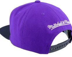 Charlotte Hornets Core Basic Purple/Black Snapback - Mitchell & Ness