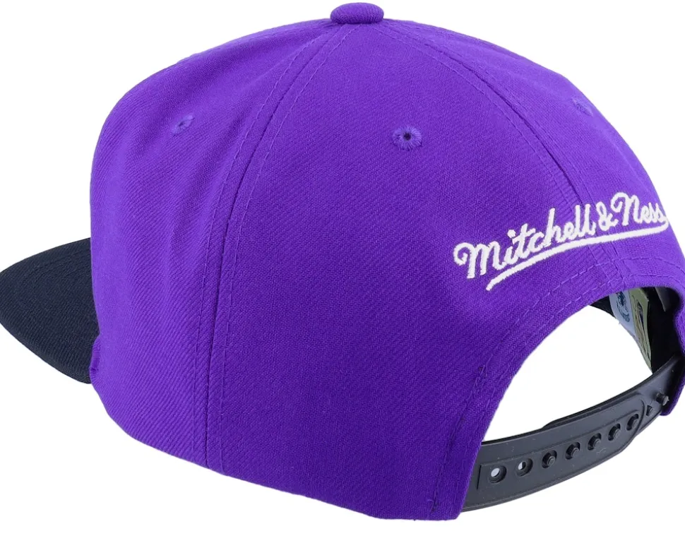 Charlotte Hornets Core Basic Purple/Black Snapback - Mitchell & Ness