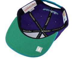 Charlotte Hornets Crooked Path Purple Snapback - Mitchell & Ness
