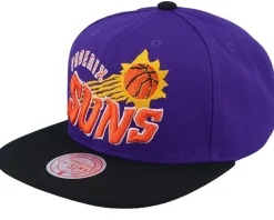 Charlotte Hornets Crooked Path Purple Snapback - Mitchell & Ness