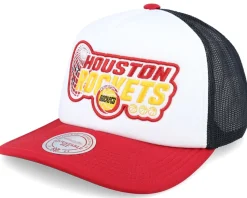 Charlotte Hornets Globe Hwc White/Black/Teal Trucker - Mitchell & Ness