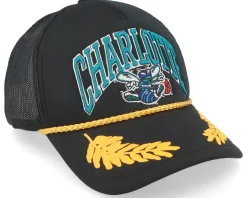 Charlotte Hornets Gold Leaf Vintage Trucker - Mitchell & Ness